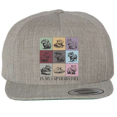 In My Capybara Era Capybara Lover Gift Wool Snapback Cap