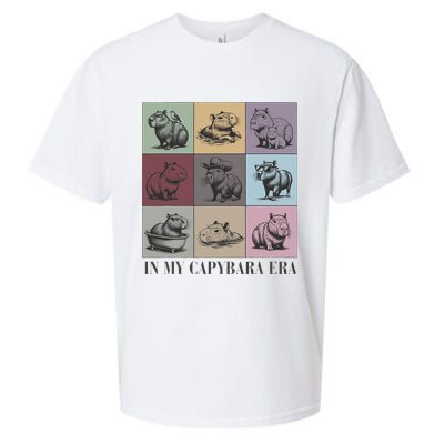 In My Capybara Era Capybara Lover Gift Sueded Cloud Jersey T-Shirt