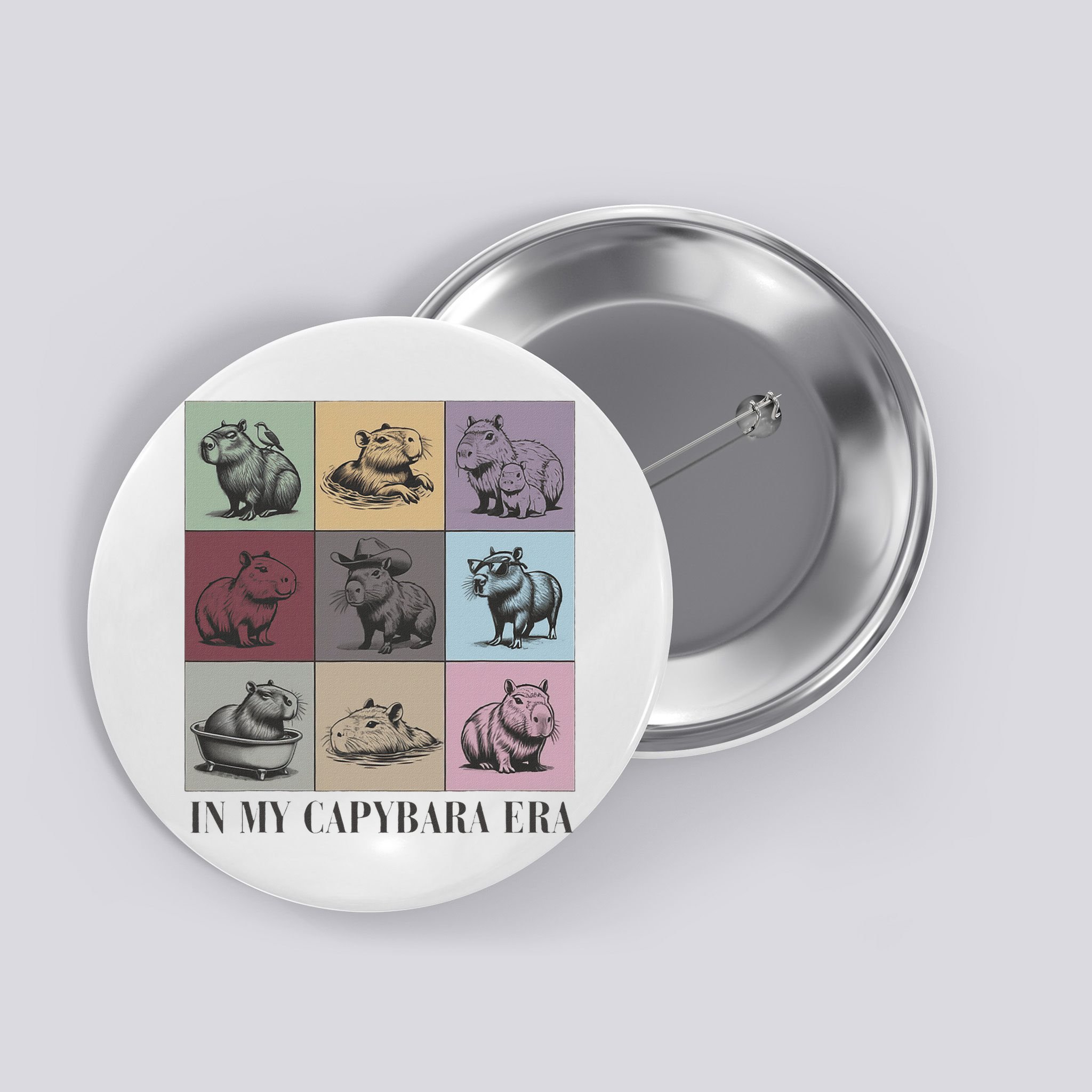 In My Capybara Era Capybara Lover Gift Button