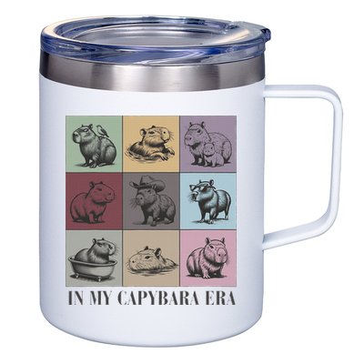 In My Capybara Era Capybara Lover Gift 12oz Stainless Steel Coffee Mug