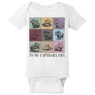 In My Capybara Era Capybara Lover Gift Baby Bodysuit