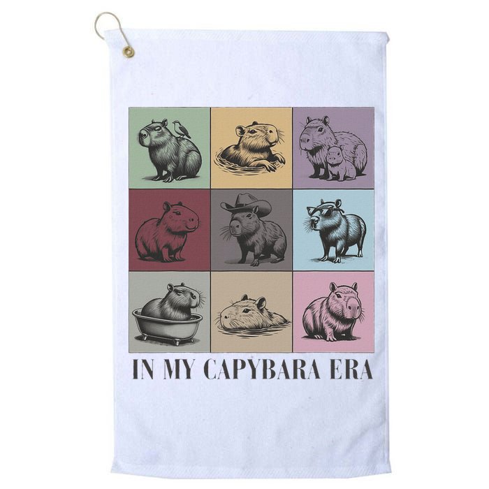 In My Capybara Era Capybara Lover Gift Golf Towel