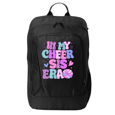 In My Cheer Sister Era Cheer Life Cheerleader Sport City Backpack