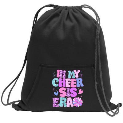 In My Cheer Sister Era Cheer Life Cheerleader Sport Sweatshirt Cinch Pack Bag