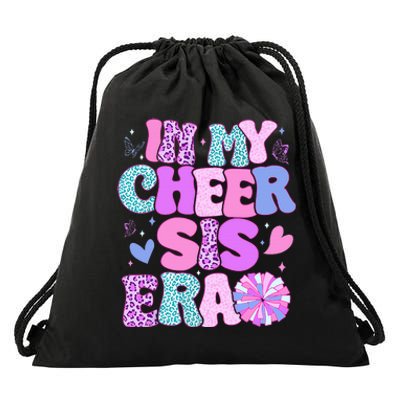 In My Cheer Sister Era Cheer Life Cheerleader Sport Drawstring Bag