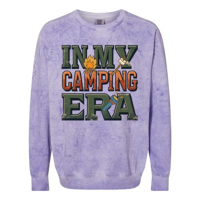 In My Camping Era Adventure Camping Lovers Meaningful Gift Colorblast Crewneck Sweatshirt