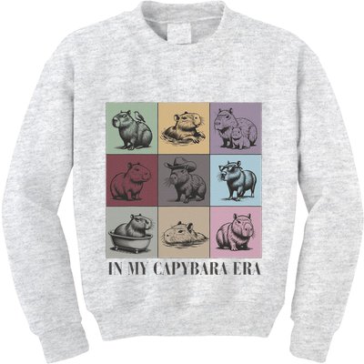 In My Capybara Era Capybara Lover Gift Kids Sweatshirt