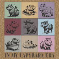 In My Capybara Era Capybara Lover Gift Cotton Canvas Backpack