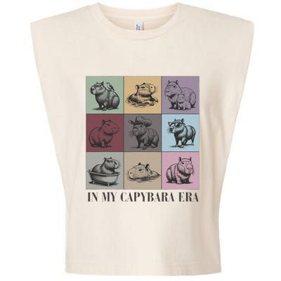 In My Capybara Era Capybara Lover Gift Garment-Dyed Women's Muscle Tee