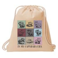 In My Capybara Era Capybara Lover Gift Drawstring Bag