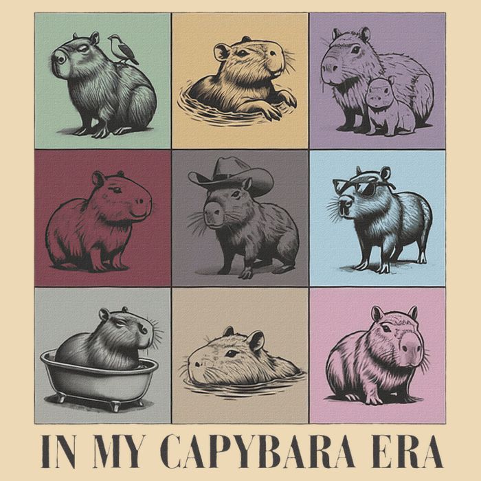 In My Capybara Era Capybara Lover Gift Zip Tote Bag
