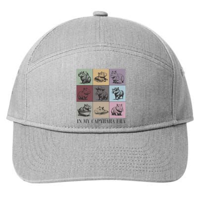 In My Capybara Era Capybara Lover Gift 7-Panel Snapback Hat