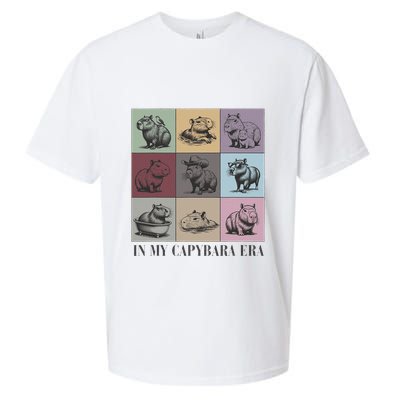 In My Capybara Era Capybara Lover Gift Sueded Cloud Jersey T-Shirt