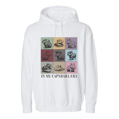 In My Capybara Era Capybara Lover Gift Garment-Dyed Fleece Hoodie