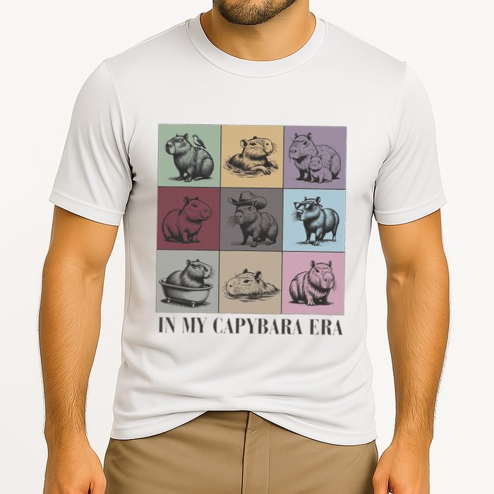 In My Capybara Era Capybara Lover Gift Cooling Performance Crew T-Shirt