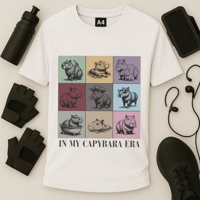 In My Capybara Era Capybara Lover Gift Cooling Performance Crew T-Shirt