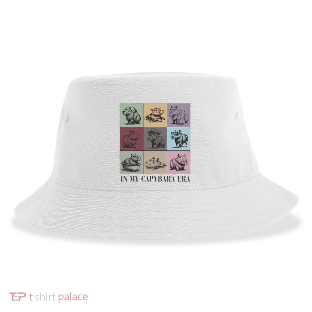In My Capybara Era Capybara Lover Gift Sustainable Bucket Hat