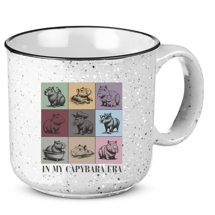 In My Capybara Era Capybara Lover Gift 15oz Campfire Ceramic Mug