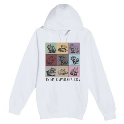 In My Capybara Era Capybara Lover Gift Premium Pullover Hoodie