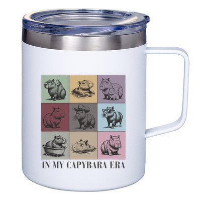 In My Capybara Era Capybara Lover Gift 12oz Stainless Steel Coffee Mug