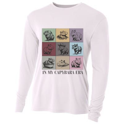 In My Capybara Era Capybara Lover Gift Cooling Performance Long Sleeve Crew