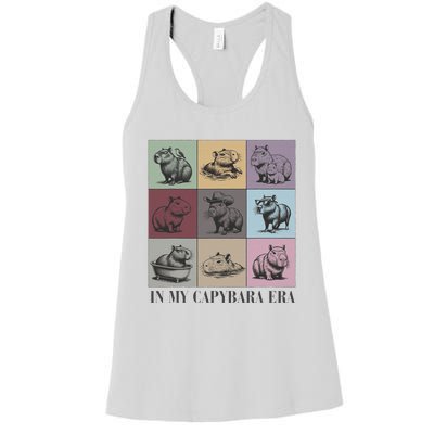 In My Capybara Era Capybara Lover Gift Women's Racerback Tank