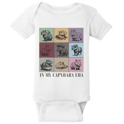In My Capybara Era Capybara Lover Gift Baby Bodysuit