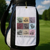 In My Capybara Era Capybara Lover Gift Golf Towel