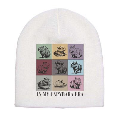 In My Capybara Era Capybara Lover Gift Short Acrylic Beanie