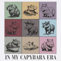 In My Capybara Era Capybara Lover Gift Wool Snapback Cap