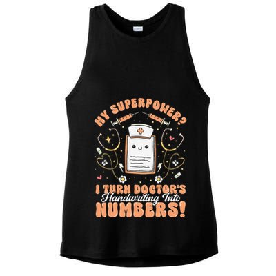 Icd Medical Coder Coding Worker Billing Handwriting Humor Ladies PosiCharge Tri-Blend Wicking Tank
