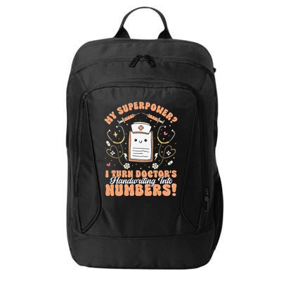 Icd Medical Coder Coding Worker Billing Handwriting Humor City Backpack