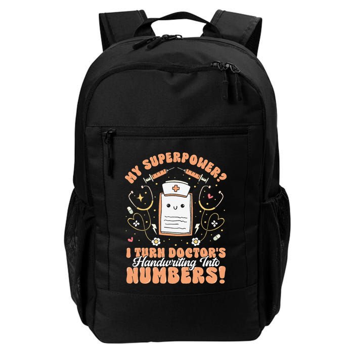 Icd Medical Coder Coding Worker Billing Handwriting Humor Backpack