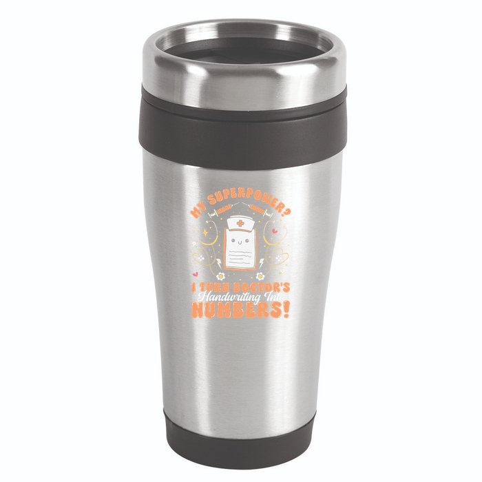 Icd Medical Coder Coding Worker Billing Handwriting Humor 16oz Travel Tumbler