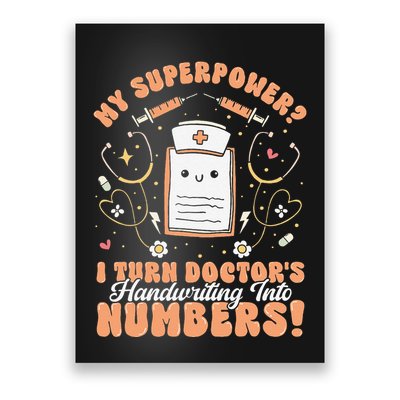 Icd Medical Coder Coding Worker Billing Handwriting Humor Poster