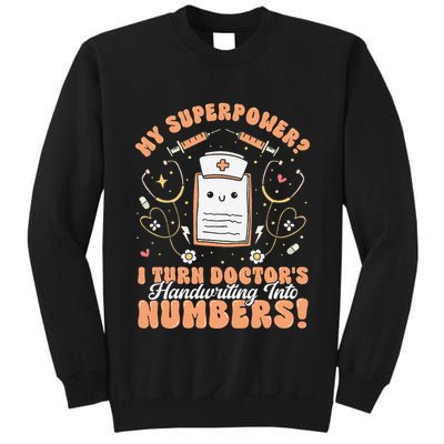 Icd Medical Coder Coding Worker Billing Handwriting Humor Tall Sweatshirt