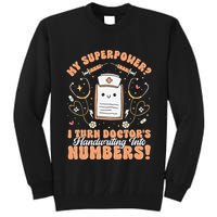 Icd Medical Coder Coding Worker Billing Handwriting Humor Tall Sweatshirt