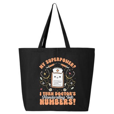 Icd Medical Coder Coding Worker Billing Handwriting Humor 25L Jumbo Tote