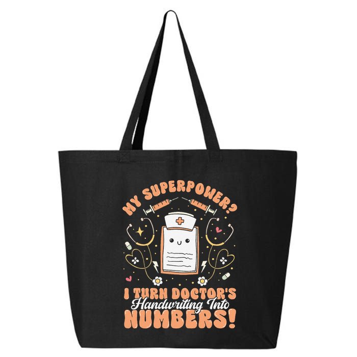 Icd Medical Coder Coding Worker Billing Handwriting Humor 25L Jumbo Tote