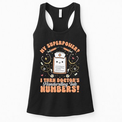 Icd Medical Coder Coding Worker Billing Handwriting Humor Womens Tank Top