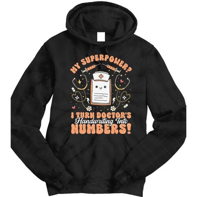 Icd Medical Coder Coding Worker Billing Handwriting Humor Tie Dye Hoodie