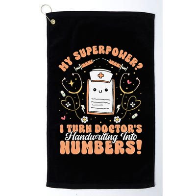 Icd Medical Coder Coding Worker Billing Handwriting Humor Golf Towel
