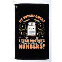 Icd Medical Coder Coding Worker Billing Handwriting Humor Golf Towel