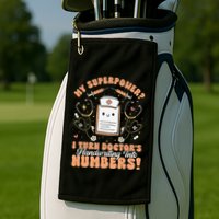 Icd Medical Coder Coding Worker Billing Handwriting Humor Golf Towel