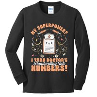 Icd Medical Coder Coding Worker Billing Handwriting Humor Kids Long Sleeve Shirt