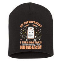 Icd Medical Coder Coding Worker Billing Handwriting Humor Short Acrylic Beanie