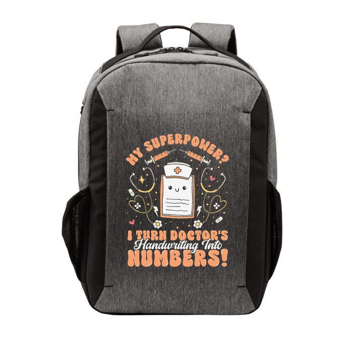 Icd Medical Coder Coding Worker Billing Handwriting Humor Vector Backpack