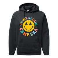 In My Cousin Camp Era Vintage Vacation Summer Camping Crew Performance Fleece Hoodie