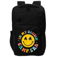 In My Cousin Camp Era Vintage Vacation Summer Camping Crew Impact Tech Backpack