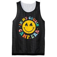 In My Cousin Camp Era Vintage Vacation Summer Camping Crew Mesh Reversible Basketball Jersey Tank